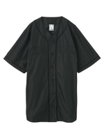 SHINY BASEBALL SHIRT/ブラック