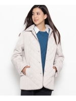 メモリーキルトコート/ライトグレー(011)