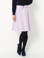 細ベルトツキフレアスカート/プチサイズあり/ライトグレー