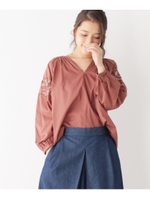 刺しゅうスモックブラウス/アイボリー(004)