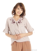 スカラップVししゅうBL/オフ