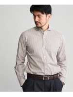 ロンドンストライプシャツ/ブラウン×ホワイト(342)