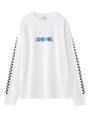 STICKER LOGO L/S REGULAR TEE/ホワイト