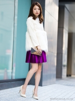 エコファーヘムコート/ベージュ