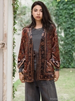 PERSIAN RUG プリントベロアガウン/柄B