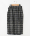 チェックペンシルスカート