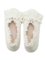 ベロアフリルルームシューズ/OWHT