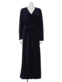 [BED&BREAKFAST]VELOR Wrap Dress/BLUE