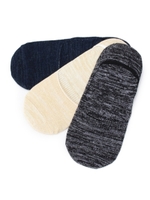 The Hill-side ショート丈ソックス3足セット/ホワイト×ヘザーグレー×ネイビー(401)