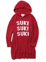 【Suki Waterhouse】ロゴジャガードビッグパーカ/RED