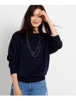 【洗える】[S]ラメ混ドルマンニット/ライトグレー(011)