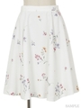 オリジナルミニブーケ柄スカート/ラベンダー