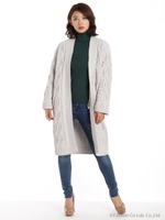 マットモールビッグカーデ/ライトグレー