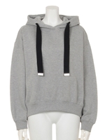 裏毛起毛コンパクトフーディPO/T.GRY