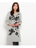 フラワーワンピース/ベージュ(152)