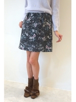 フローラルレースボンディングスカート/ブラック(010)