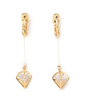 ダイヤ型イヤリング