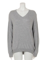 ウォッシャブル Vネック ニット/T.GRY