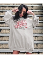 【ANAP】ヴィンテージ風プリントスウェットワンピース/GRY