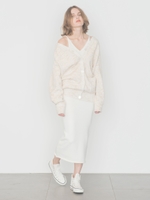 【emmi atelier】タンクＩラインワンピース/WHT