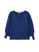 リボンニット/ブルー2(112)