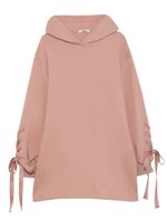 レースアップパーカーワンピース/PNK