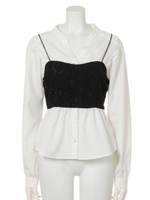 レースビスチェSH TOP/WHT
