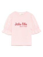 異素材スリーブTシャツ/BLK