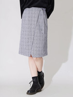 DAMMY/グレンチェックラップスカート