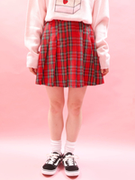 WC/チェックプリーツスカパン