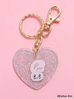 WC|【Esther Kimコラボ】フェイスプリントキーホルダー