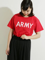 WEGO/ARMYプリントTシャツ