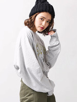 WEGO/アニマル刺繍スウェット