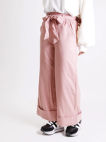WEGO/ウエストリボンワイドパンツ
