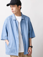 WEGO/エアデニムコーチジャケット