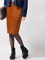 WEGO/カットコールミドルタイトスカート