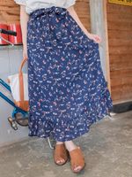 WEGO/フラワーフリルイレヘムスカート