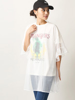 WEGO/フレアチュールレイヤードBIGカットソー