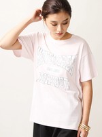 WEGO/ラメカレッジロゴTシャツ