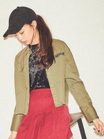 WEGO/ヴィンテージクロップドシャツ