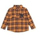 【50%OFF】バック刺しゅうチェック柄シャツ