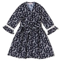 【50%OFF】リボンベルトつき花柄ワンピース