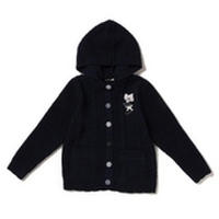【50%OFF】【キッズサイズ向け】モールニットフードつきはおり