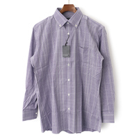 【新品】 BDシャツ M バーバリーロンドン 48004 BURBERRY LONDON パープル系 メンズ