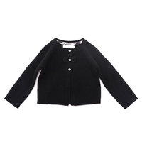 【新品】 カーディガン 12M バーバリー 49319 BURBERRY ブラック系 ガールズ