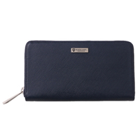 【新品】 クレストブリッジ プリズムレザーラウンドジップウォレット 全長19.5cm cb-000392 CRESTBRIDGE ネイビー系 メンズ