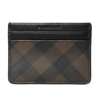【新品】 コンパクトパスケース 10×7.5cm バーバリー y-001077 BURBERRY チョコブラック メンズ