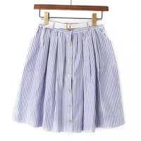 【新品】 スカート ストライプ 36 バーバリーブルーレーベル 47567 BURBERRY BLUE LABEL ブルー系 レディース