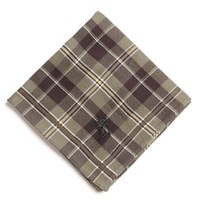 【新品】 チェック　ハンカチ  バーバリー 72644 BURBERRY グリーン メンズ