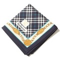 【新品】 ハンカチ  バーバリーロンドン 64546 BURBERRY LONDON ネイビー レディース